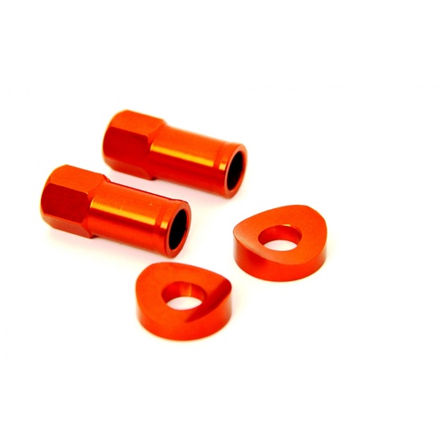 Tyre Rim Lock Nuts/Washers Orange - MX Pro