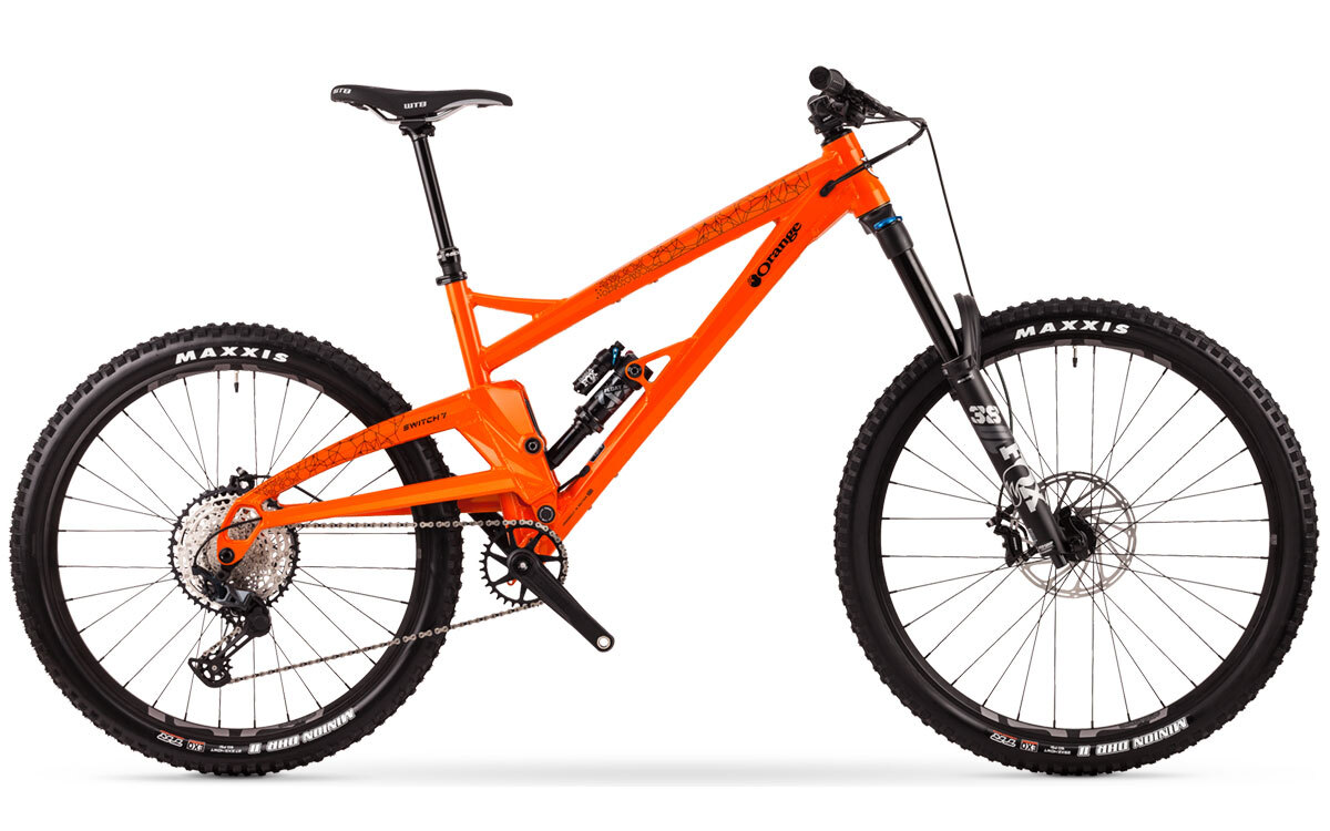 Orange mountain bike parts deals