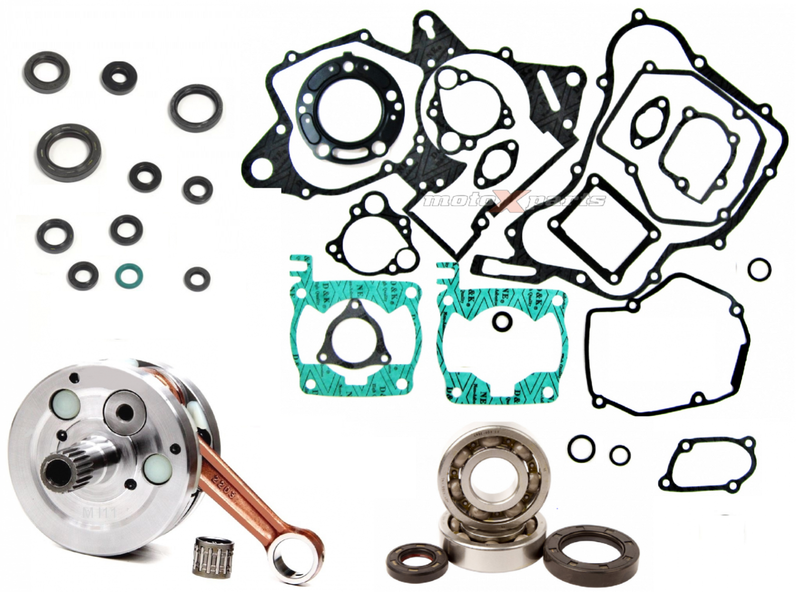 Dirtbikestore Complete Engine Gasket Set For Honda CR 125 R (1990-1999)