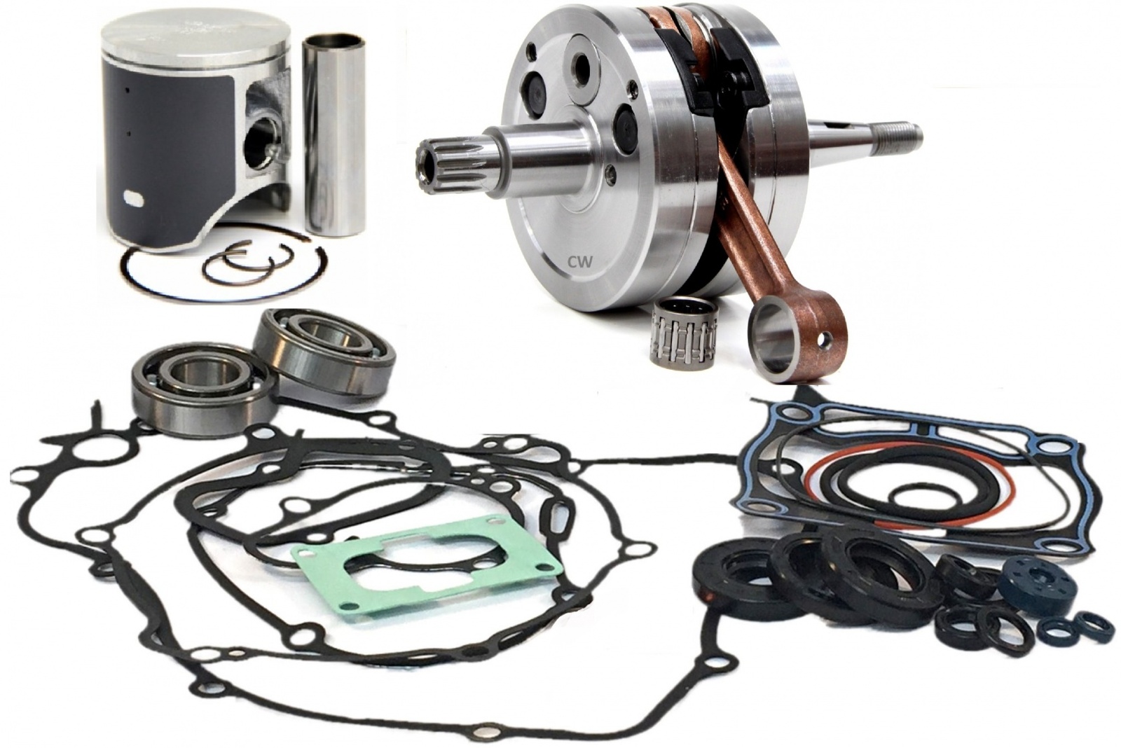 Yamaha YZ125 Engine Rebuild Kit – 54mm Cylinder, Piston, Gaskets – 2005-2021 – Kalama