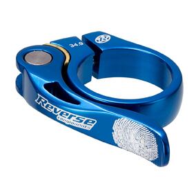 Seat Clamp Long Life 34.9mm Blue