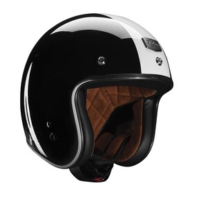 HELMET OPEN FACE THOR MX HALLMAN MCCOY BLACK WHITE SMALL