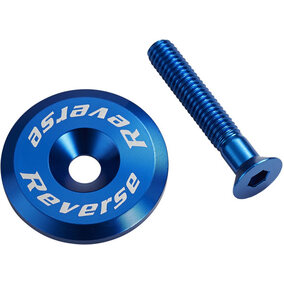 Stem Cap with screw Blue