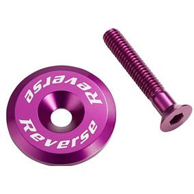 Stem Cap with screw Purple