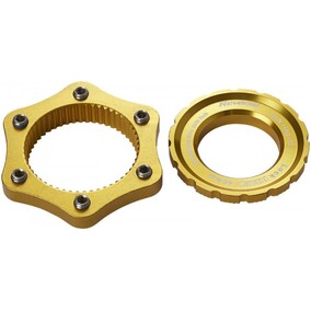 Center Lock Adapter Gold