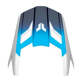 THOR MX FLEET STORM HELMET VISOR WHITE/NAVY 