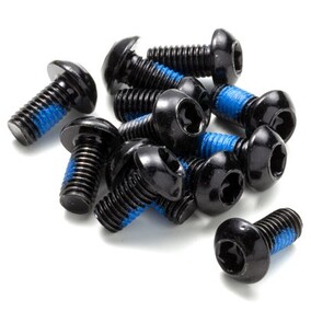 Brake Disc Rotor Bolt Set 12 pcs. M5 x 10 mm Black