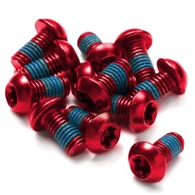 Brake Disc Rotor Bolt Set 12 pcs. M5 x 10 mm Red