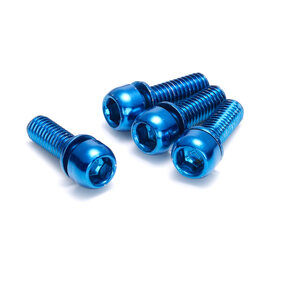 Brake Disc Brake Bolt Set 4 pcs. M6 x 18mm Blue