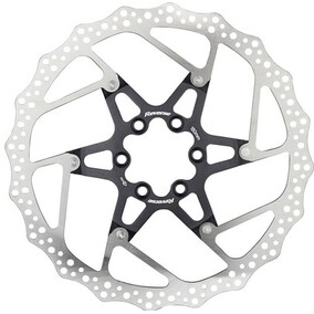 Brake Disc Rotor AL/Steel 180mm Black