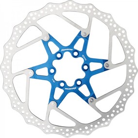 Brake Disc Rotor AL/Steel 180mm Blue