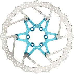 Brake Disc Rotor AL/Steel 180mm Blue