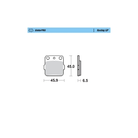 BRAKE PADS MOTO MASTER RACING GP FRONT AND REAR