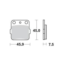 Moto-Master Kawasaki KX80-100 88-25 KLX140 08-25 Racing Series Rear Brake Pads