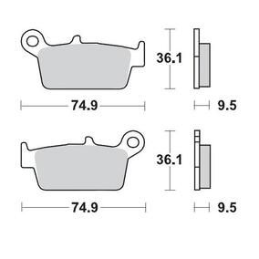 Moto-Master AJP Gas Gas Honda Kawasaki Suzuki TM Racing Yamaha Racing GP Rear Brake Pads