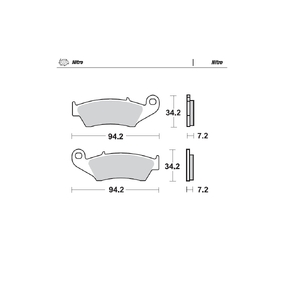 Moto-Master Aprila Beta Gas Gas Honda Kawasaki Suzuki Yamaha Nitro Sport Front Brake Pads