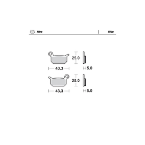 Moto-Master KTM 50SX 02-24 Husqvarna TC50 17-24 Gas Gas MC50 21-24 Nitro Front and Rear Brake Pads 