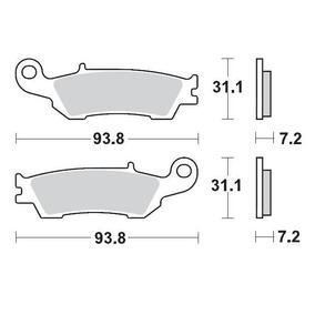 Moto-Master Yamaha YZ125 YZ250 08-21 YZ450F 08-19 YZ250F 07-20 Front Brake Pads