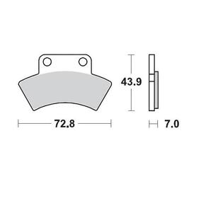 Moto Master Polaris Front & Rear Racing Series Brake Pads