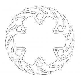 Moto-Master Yamaha YZ / YZF / WR / WRF Flame Series Rear Brake Disc