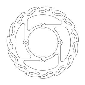 Moto-Master Kawasaki KDX200 93-06 KLX250 09-16 Suzuki RMZ250 04-06 Flame Series Front Brake Disc