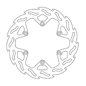 Moto-Master Yamaha YZ125 YZ250 19-21 WR250F WR450F 19-23 YZ450F 18-19 Flame Rear Brake Disc