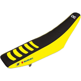 Suzuki RM125 01-11 RM250 01-12 Yellow/Black DG3 Seat Cover - Blackbird Racing