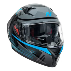 NITRO N501 HELMET BLK/GUNMETAL/BLUE [SIZE: M]