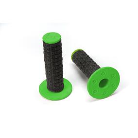 Torc 1 Enduro Dual Compound Black / Green Grips (Includes Glue)