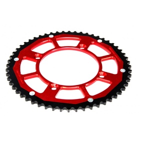 MX Pro Honda CR80/85 CRF150R Red/Black Steel/Alloy Dual Drive Rear Sprocket