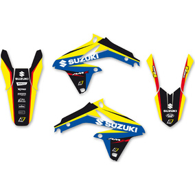 Suzuki RMZ450 08-17 Dream 4 Graphics Kit - Blackbird Racing