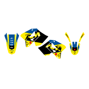 Suzuki RM125 01-24 RM250 01-24 Dream 5 Graphics Kit - Blackbird Racing