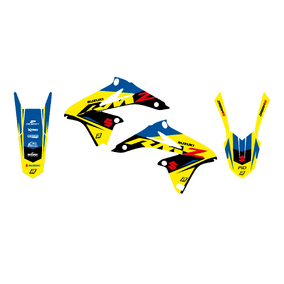 Suzuki RMZ250 10-18 Dream 5 Graphics Kit - Blackbird Racing