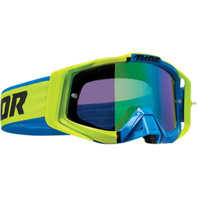 THOR MX Sniper Pro Divide Lime/Blue Goggles