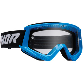 THOR MX S22 Combat Racer Goggles Blue/Black