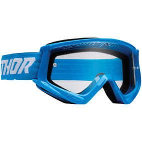 THOR MX S22 Combat Racer Goggles Blue/White