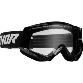 THOR MX S22 Youth Combat Goggles Black/White