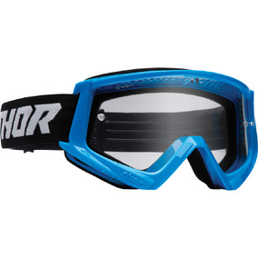 THOR MX S22 Youth Combat Goggles Blue/Black