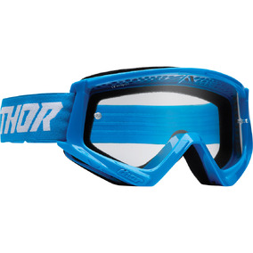 THOR MX S22 Youth Combat Goggles Blue/White