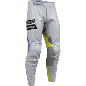 THOR MX LAUNCHMODE BLEACH PANTS GRAY/ACID