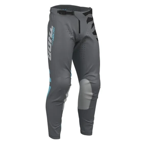 THOR S27 PANTS MX LAUNCHMODE SHREDDED CHARCOAL/AQUA 