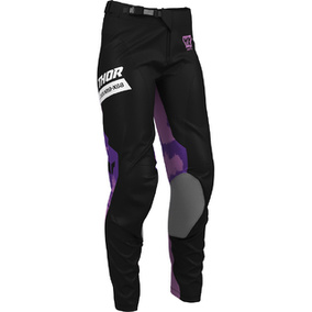 THOR MX WOMENS LAUNCHMODE PANTS BLEACH BLACK/ORCHID