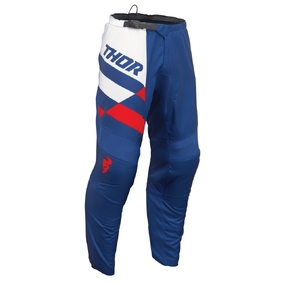 THOR MX PANTS SECTOR YOUTH CHECKER NAVY/RED 
