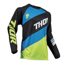 Thor S19 Sector Shear Black/Acid Jersey 3XL