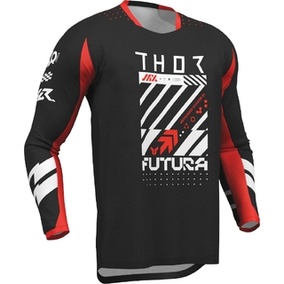 THOR MX LAUNCHMODE FUTURA JERSEY BLACK/RED 