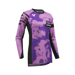 THOR MX WOMENS LAUNCHMODE BLEACH JERSEY BLACK/ORCHID