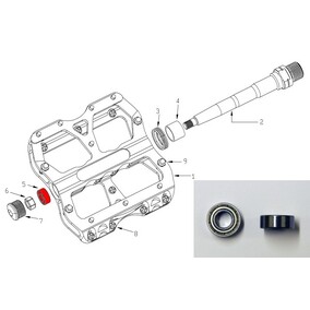 Bearing for Escape Pedal