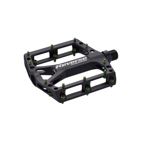 Bike Pedals Black ONE Black Light Green