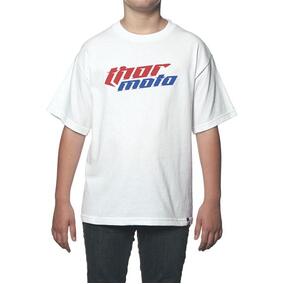 T-shirt Thor Youth Total Moto White XL