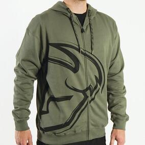 Hoody Zip Thor Split Green XL